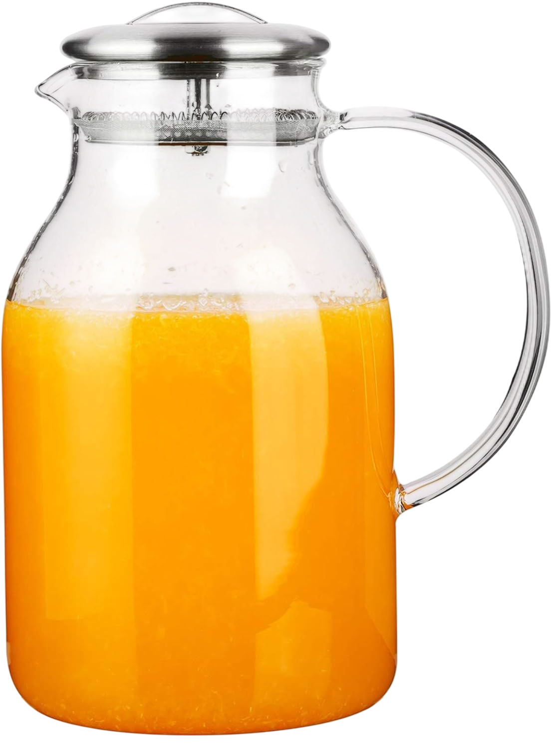 Glass Pitcher with Lid and Spout - 68 OZ Water Pitcher by Hiware